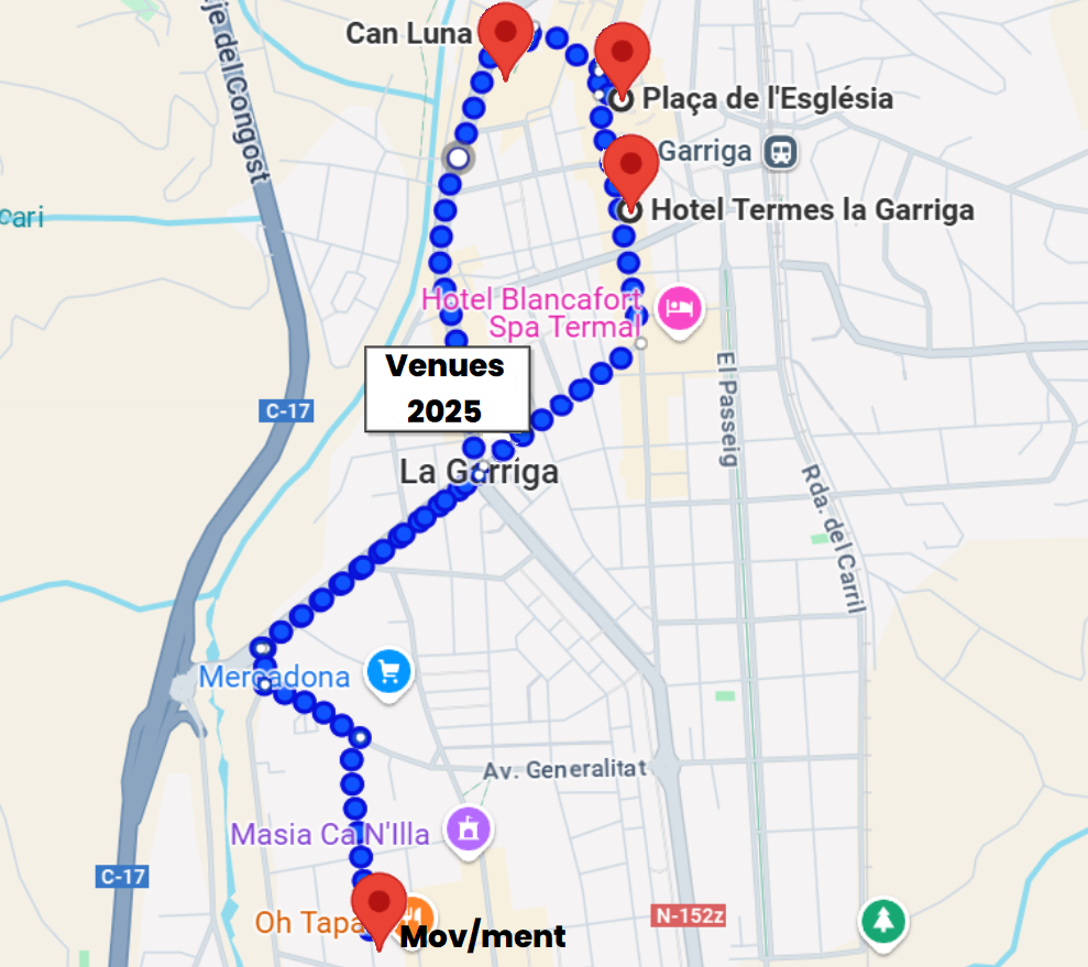 Mapa Venues